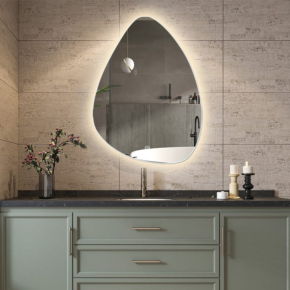 Ehrmann Aura Tri Tone Round Vanity Mirror with Table Stand, LED Makeup  Mirror with 360 Degrees Rotatable