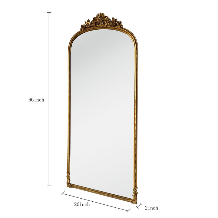 UMBRA Large Arched Decorative Wooden Floor Mirror