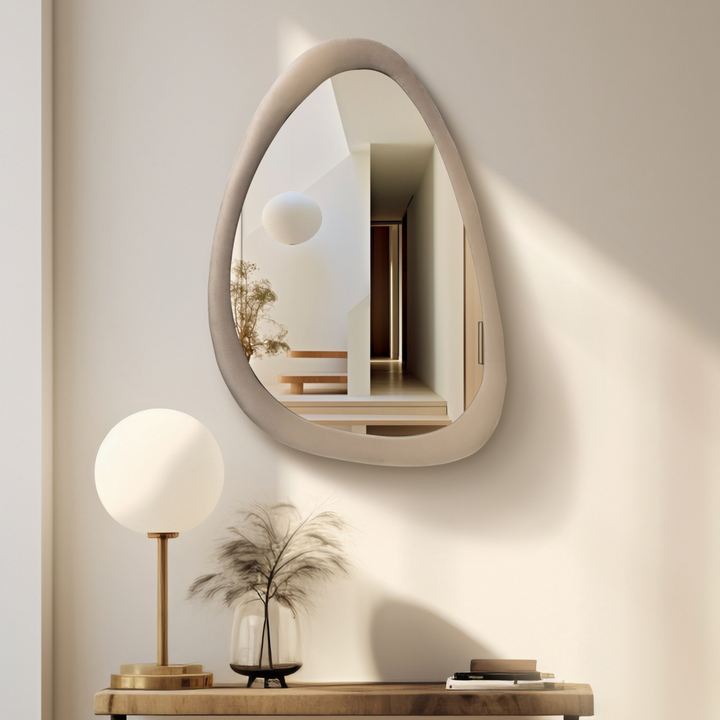 ROSA Asymmetrical Decorative Velvet Mirror