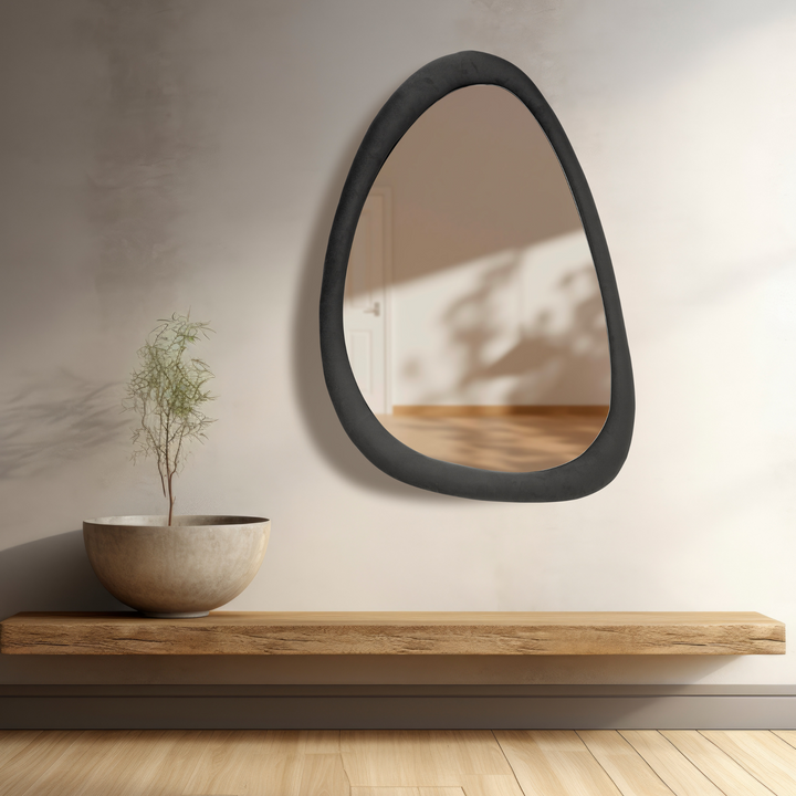 ROSA Asymmetrical Decorative Velvet Mirror