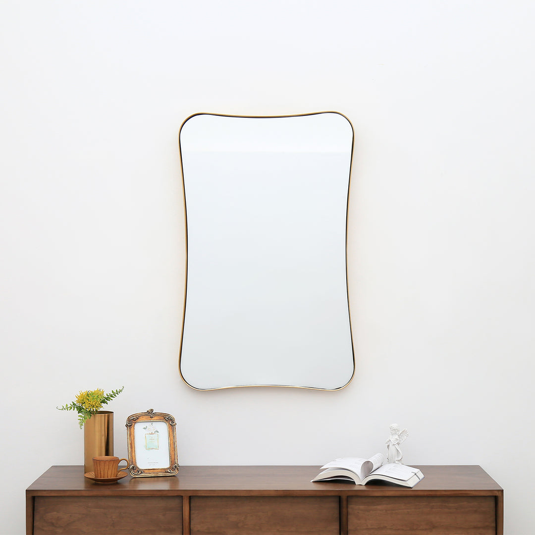 FERMO Metal Asymmetrical Wall Mirror