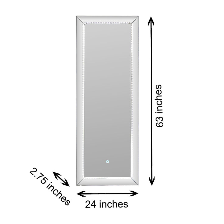 FLORAS Rectangular LED Lighted Wall Mirror