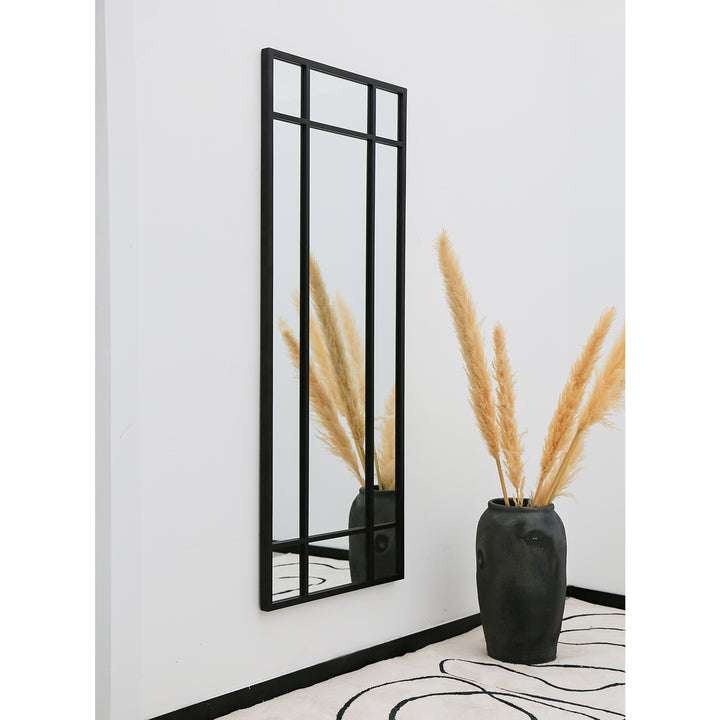 MONZA Rectangle Metal Wall mirror, Window Pane Mirror